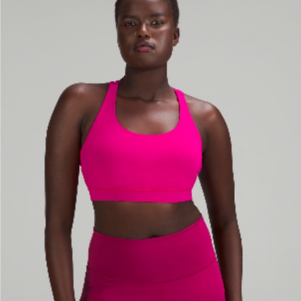 Lululemon Energy Bra, Medium support B-D cups - Sonic pink